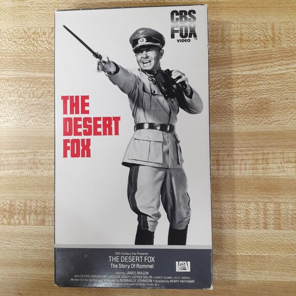 The Desert Fox: The Story Of Rommel (1951) VHS James Mason B&W WW2 Jessica Tandy - Picture 1 of 8